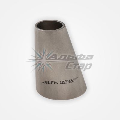 Welded eccentric DIN adapter (AISI 304, DN:100/32)